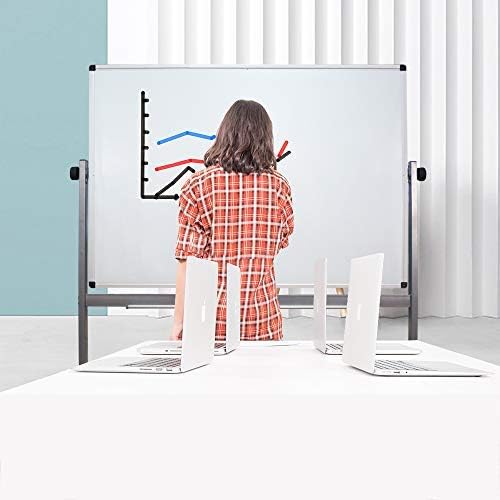 Rolling Double‑Sided Magnetic Whiteboard Stand