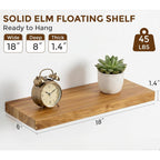 Rustic Solid Wood Wall Floating Shelves