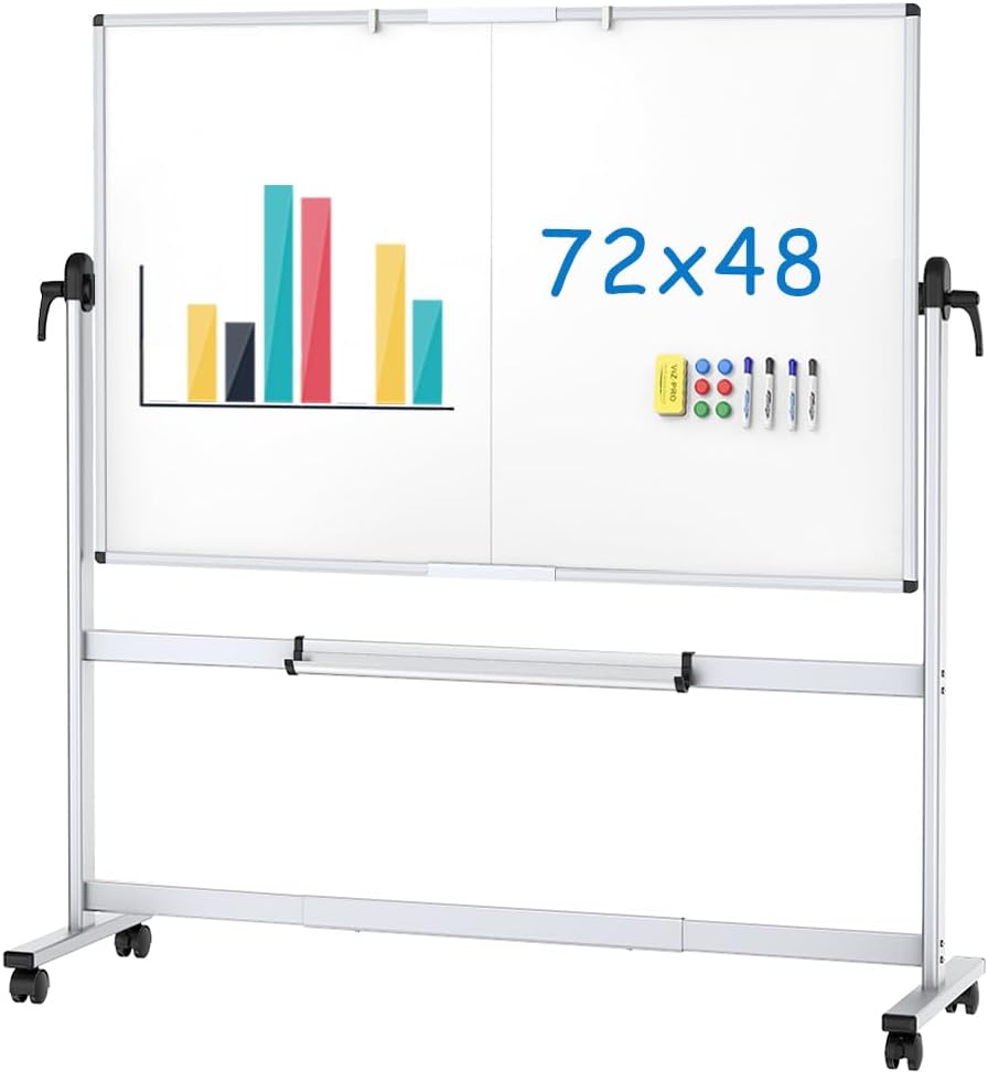 Mobile Double‑Sided Magnetic White Board
