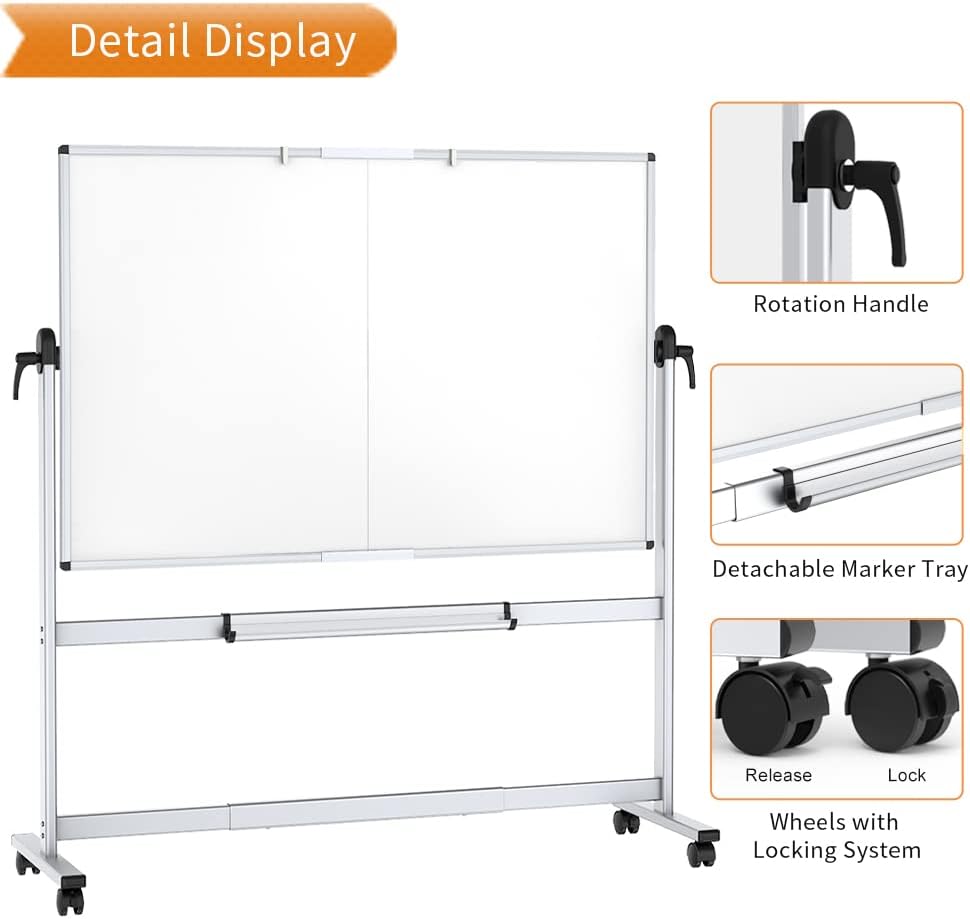 Mobile Double‑Sided Magnetic White Board