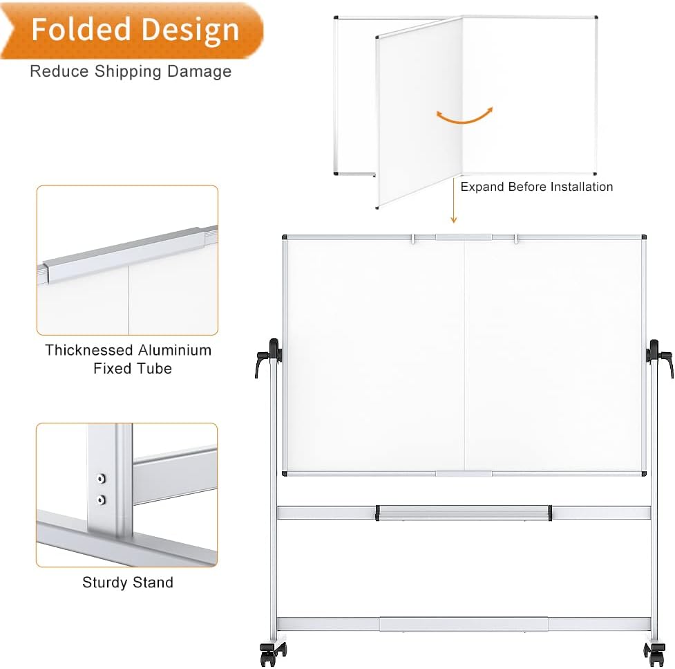 Mobile Double‑Sided Magnetic White Board