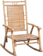 Cushioned Bamboo Indoor Outdoor Rocking Chair