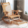 Adjustable Wooden Outdoor Rocking Lounge Chair