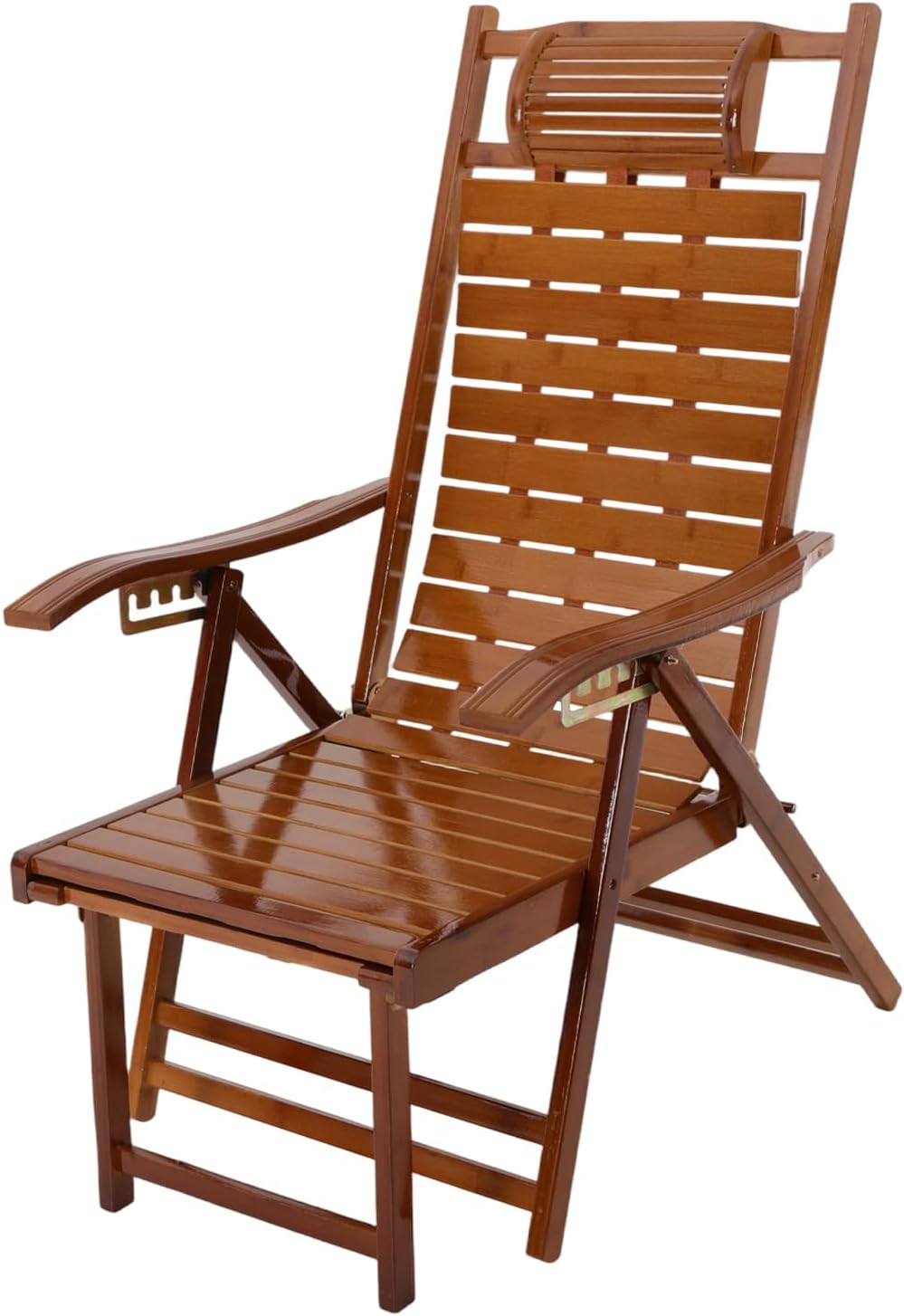Foldable Bamboo Rocking Recliner Chair