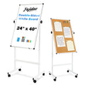 Mobile Double‑Sided Whiteboard Corkboard
