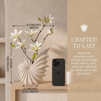 Cream Ceramic Seashell Flower Vase