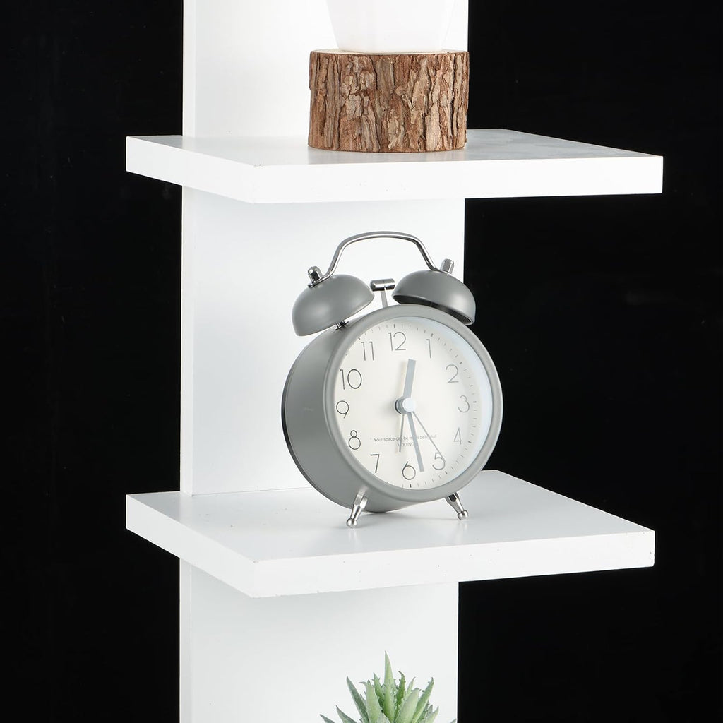 White Vertical 7‑Tier Wall Storage Shelf