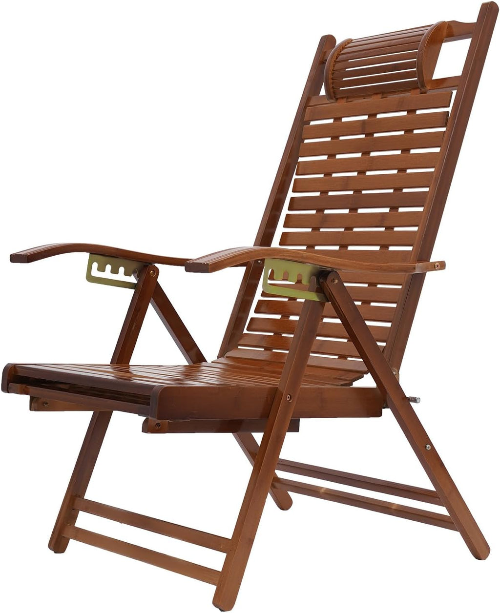Adjustable Folding Bamboo Rocking Recliner Chair