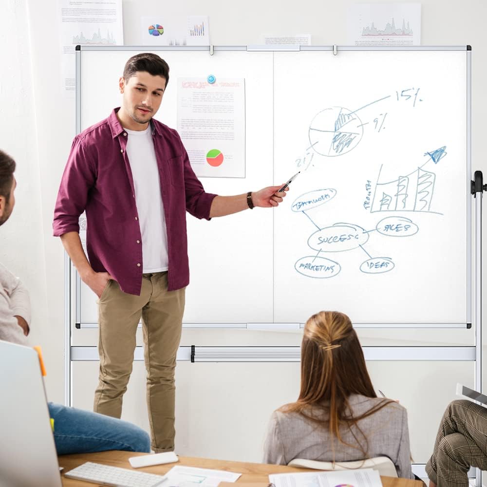 Mobile Double‑Sided Magnetic White Board