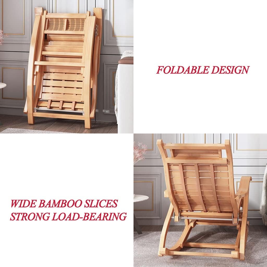 Adjustable Wooden Outdoor Rocking Lounge Chair