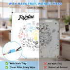 Mobile Double‑Sided Whiteboard Corkboard