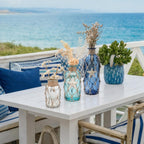 Rustic Coastal Jute‑Rope Glass Vase Set