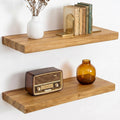 Rustic Solid Wood Wall Floating Shelves