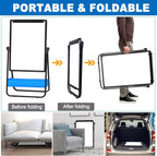 Portable Double‑Sided Magnetic Whiteboard Easel
