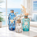 Rustic Coastal Jute‑Rope Glass Vase Set