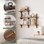 Solid Wood Wall‑Mounted Console Shelf