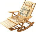 Heavy‑Duty Bamboo Folding Rocking Chair