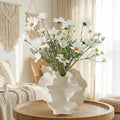 Modern Sculptural Cream Ceramic Vase