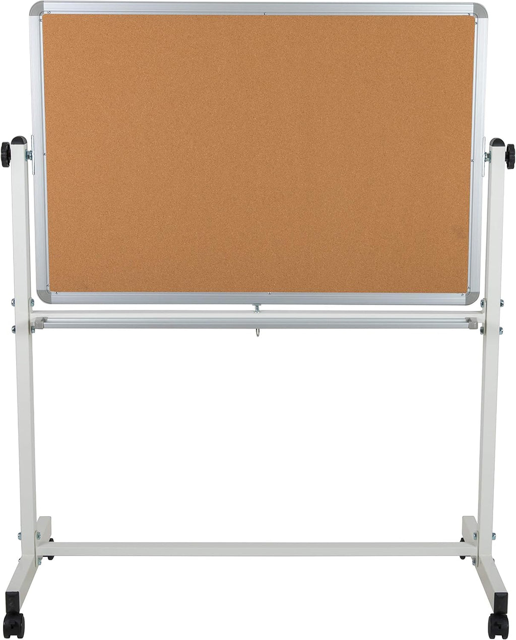 Mobile Reversible Whiteboard Cork Bulletin Board