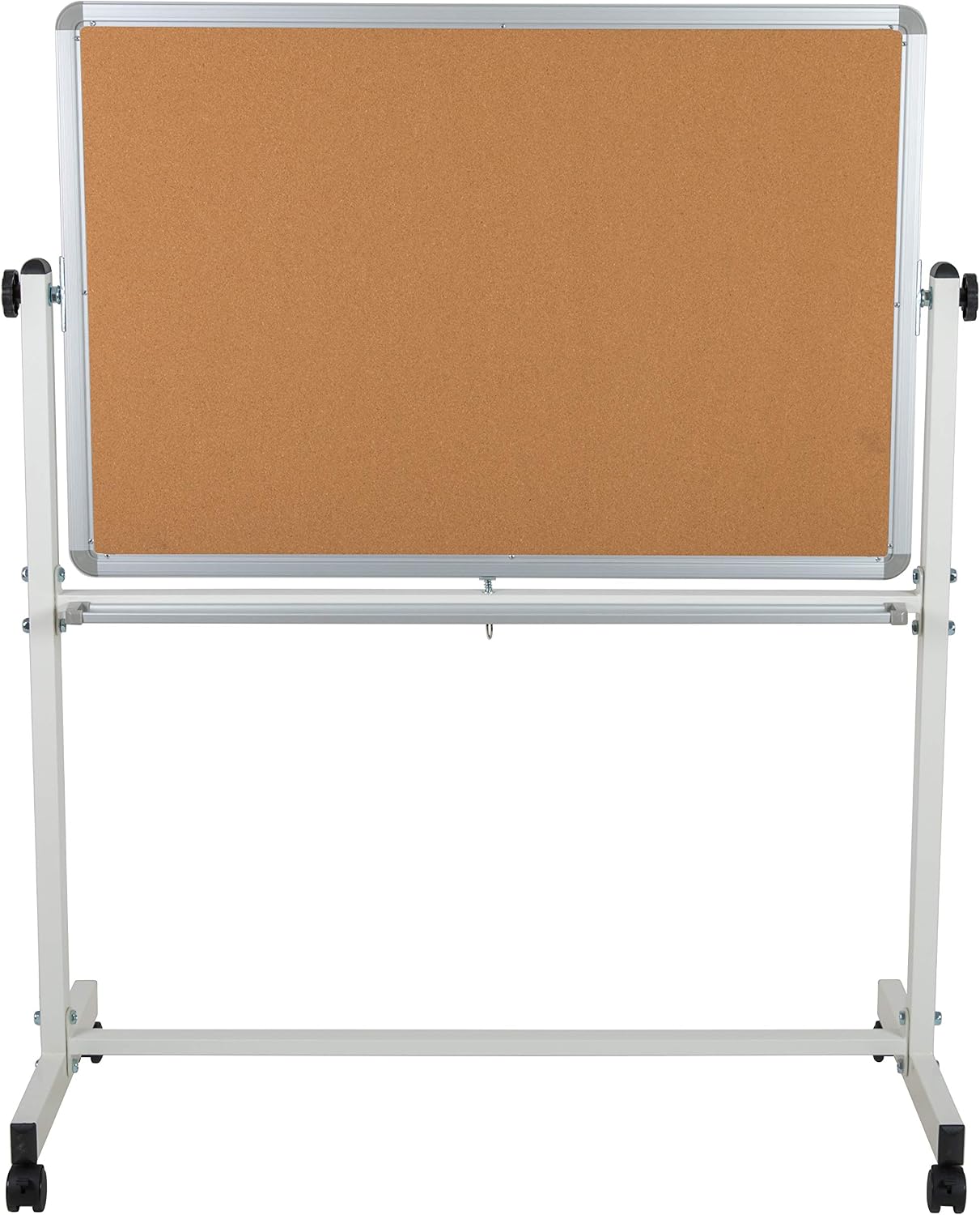 Mobile Reversible Whiteboard Cork Bulletin Board