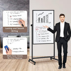 Rolling Double‑Sided Cork White Board