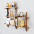 Solid Wood Wall‑Mounted Console Shelf