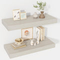 Rustic Deep Wall‑Mounted Floating Shelves